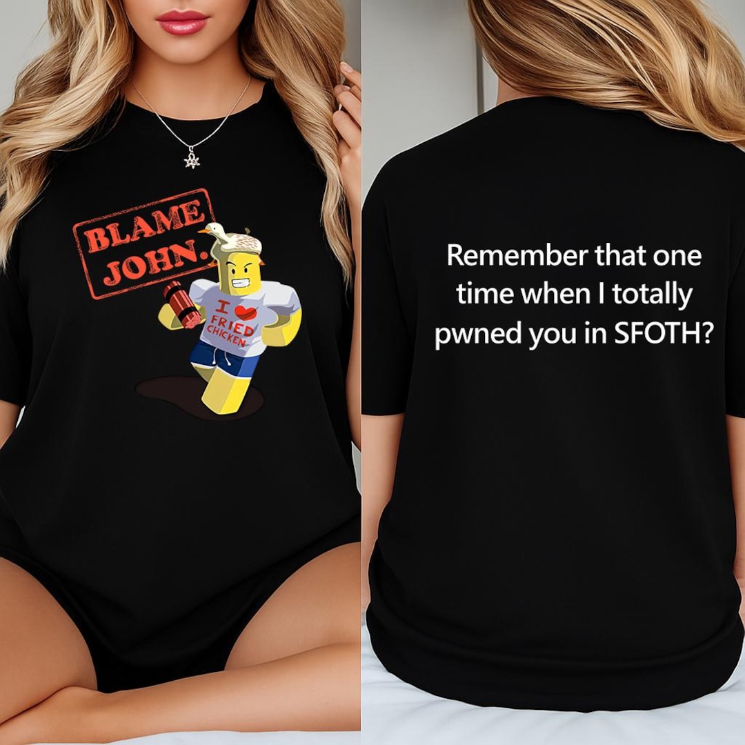 Shedletsky Blame John T Shirt Shedletsky Forsaken Hoodie Roblox Il J35b 