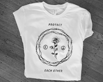 PROTECT EACH OTHER // unisex shirt white