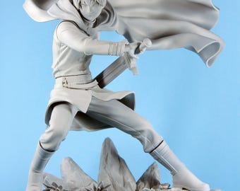Legendary Hero Unpainted High Detail Collectible Statue Kit for Display