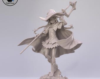 Master Witch Unpainted High Detail Collectible Statue Kit for Display