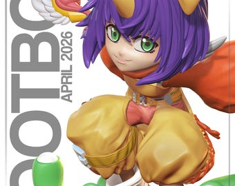 Young Summoner Unpainted High Detail Nomnom Figures Collectible Statue Kit for Display