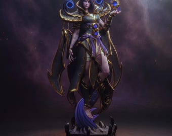 Midnight Elf Unpainted High Detail Bulkamancer Sculpts Collectible Statue for Display
