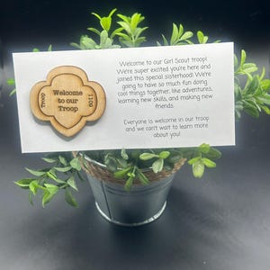 welcome to girl scout troop gift