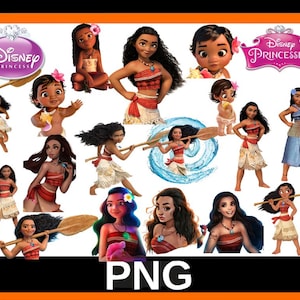 20 PNG Files Moana PNG, Quality Moana Clipart Bundle, Moana 2 PNG Instant Digital Download, Moana shirt cake topper, princess Moana birthday