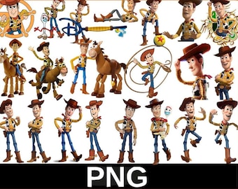 Woody Toy Story PNG Clipart Bundle (digitaler Download)