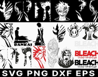 Anime Character SVG Bundle: Japanese Vector Designs (Digital Download)