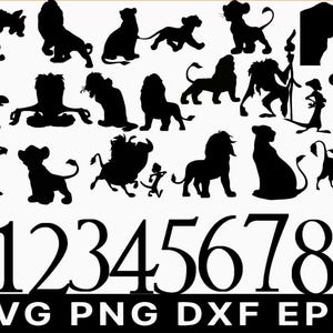 Lion King Clipart Bundle, Simba Designs (Digital Download)