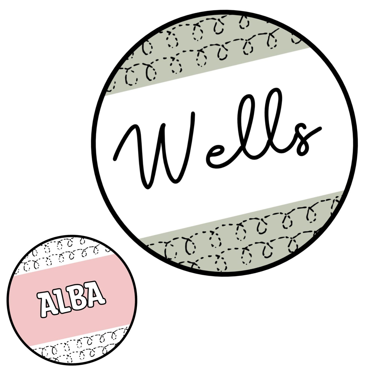 Printable Boho Neutral Spotty Student Name Labels, Cubby Labels ...