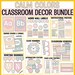 Printable Back to School Minimalist Classroom Decor Bundle Pack for ...