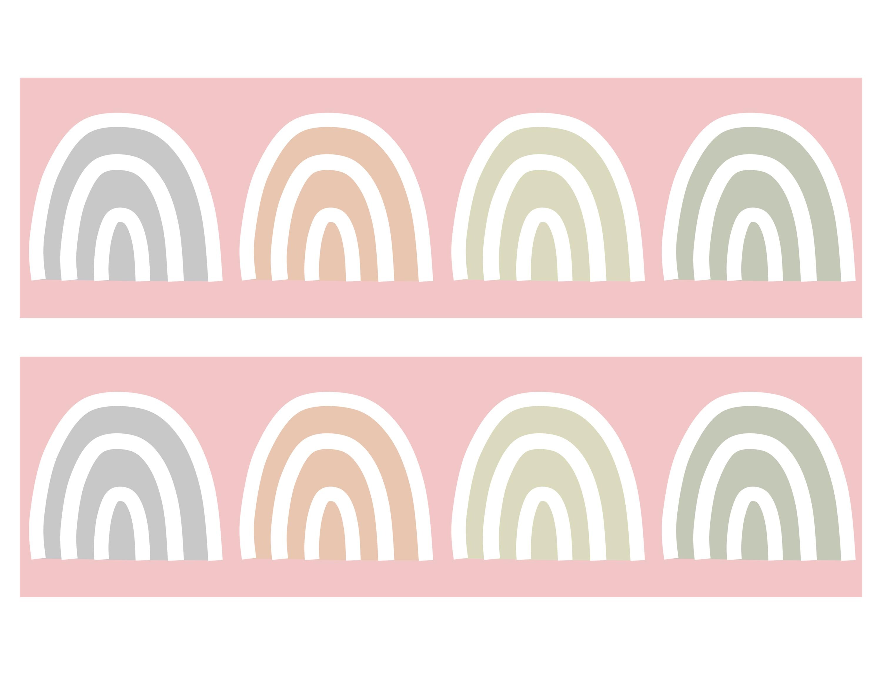 Neutral Color Border Design Printable Boho Neutral Spotty Bulletin Board Borders, Classroom Borders ...