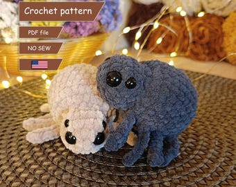 Spider Crochet Pattern: No Sew Amigurumi Toy (PDF Pattern)