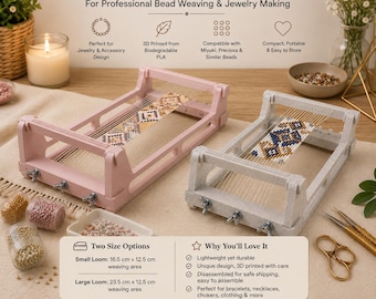 Beading Loom - Bracelet & Necklace Weaving - Miyuki - Matubo Compatible