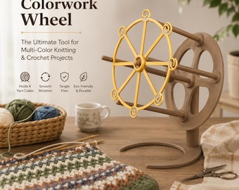 Colorwork Wheel - Knitting & Crochet Yarn Organizer