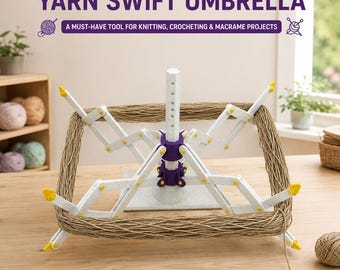 Yarn Swift Umbrella - Knitting, Crochet & Macrame - Compact Foldable Design