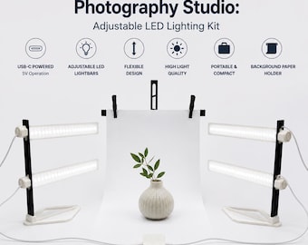 Draagbare USB-lichtbalkfotografiestudio: verstelbare ledverlichtingsset