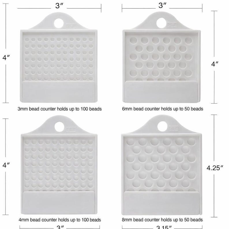 Peyote Stitch Starter Kit | Miyuki Delica Bead Counter & Organizer Tray ...