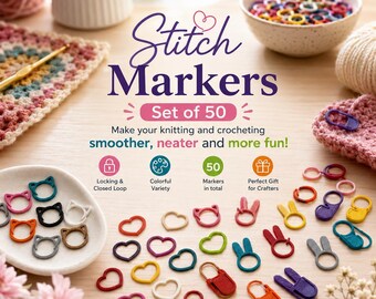 Stitch Markers - Set of 50