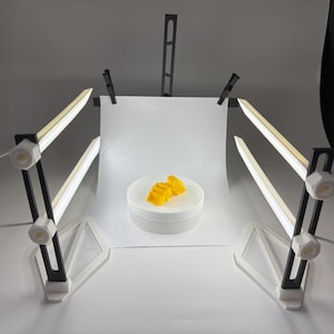 USB Lightbar Photography Studio - Tragbares LED-Beleuchtungsset mit verstellbaren Ständern | DIY Lightbox Set für Produktfotografie