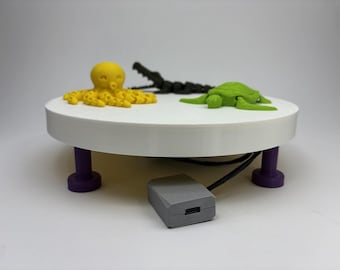 Electric Rotating Display Stand: Turntable for Jewelry, Crafts, Miniatures