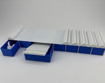 Large Bead Weaving Loom with 7 Drawers - Jewelry Loom Organizer - Miyuki Matubo Workstation
