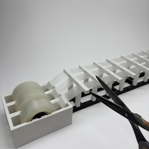 Desktop Tape Dispenser for Fast Gift Wrapping – Ready-to-Use Strips | Blade-Free, Compact Design | Fits Standard, Washi & Double-Sided Tape