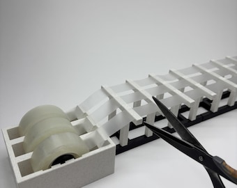 Blade-Free Desktop Tape Dispenser: Fast Gift Wrapping, Crafting & Packing