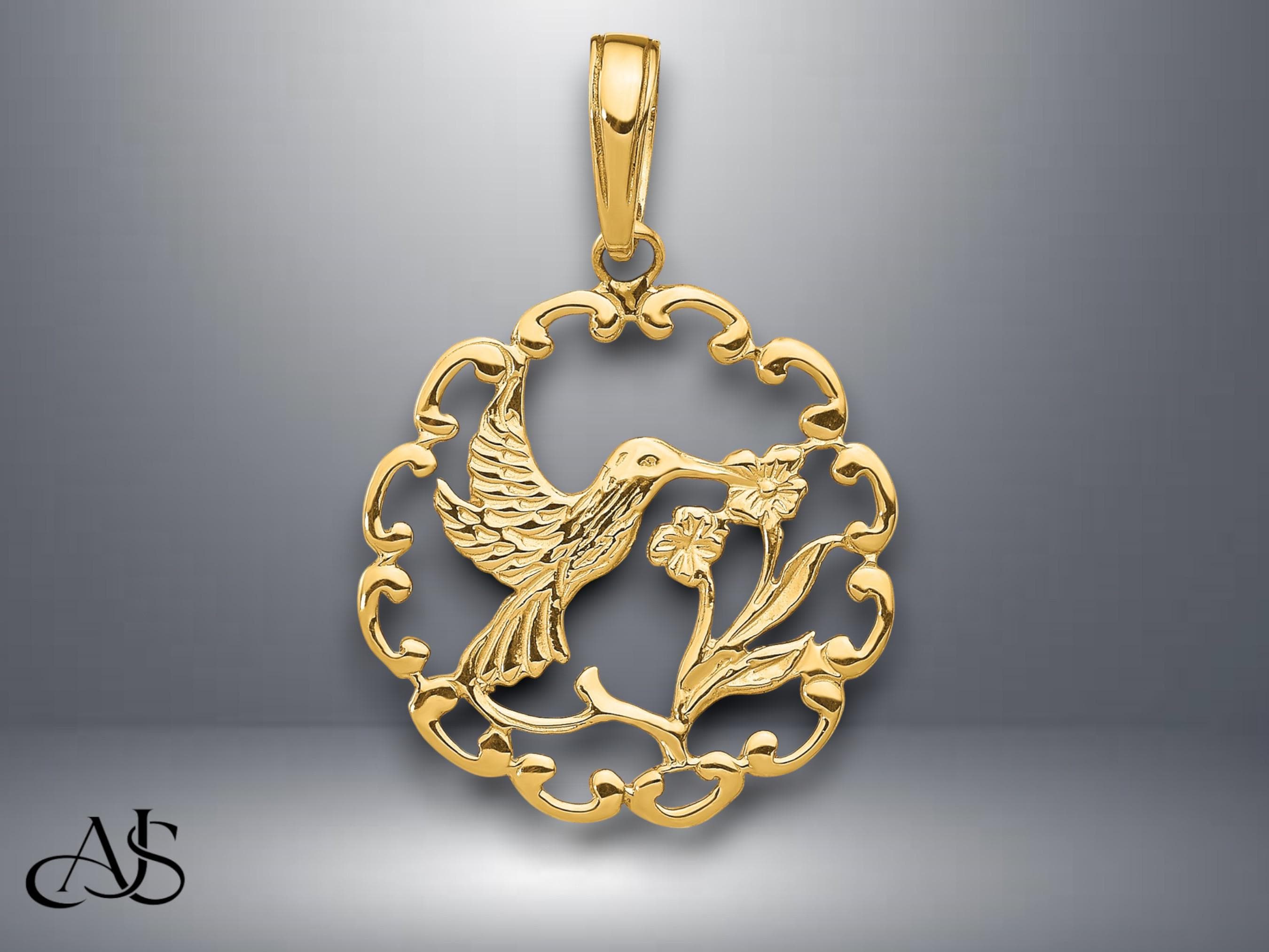 Gold Hummingbird Necklace