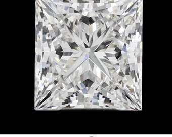 Certified Princess cut Square Loose Lab Grown Diamond - in Carat sizes: 1 2 3 4 5 and Clarity VVS1 VVS2 VS1 Vs2 Color D E F G-H