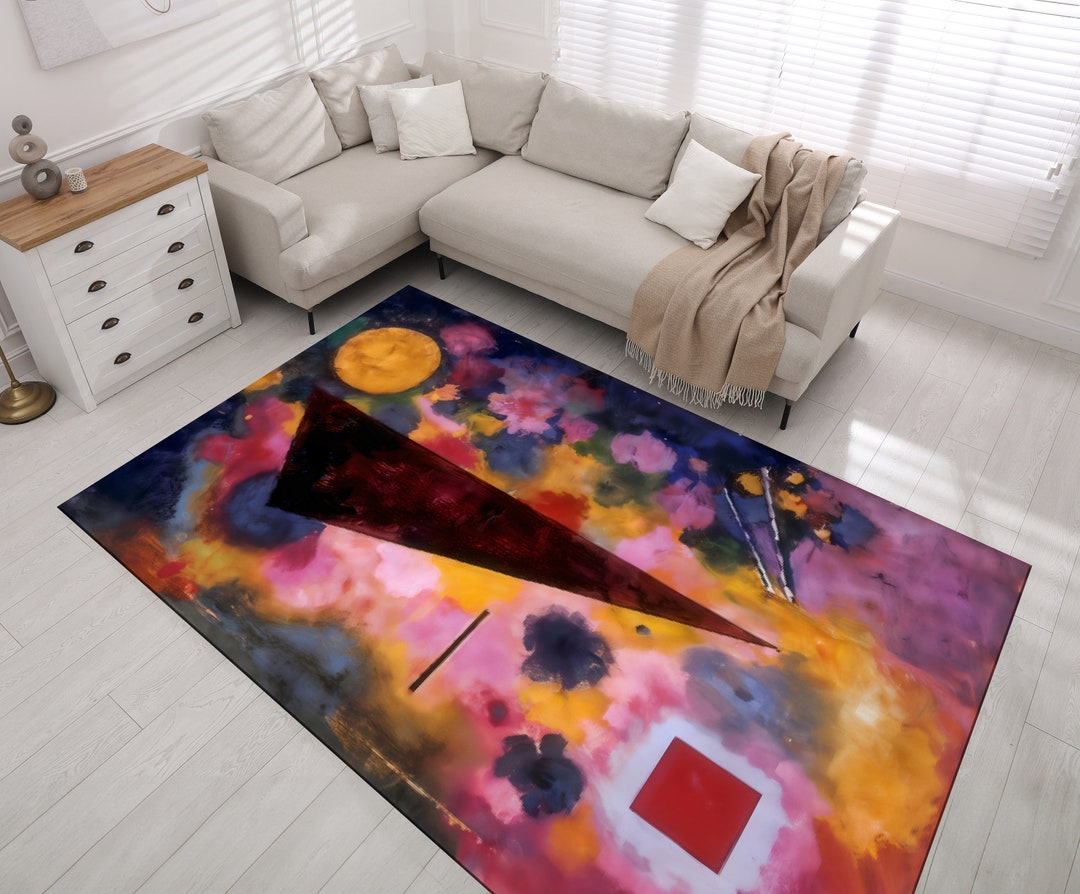 Kandiski Rug Wassily Kandinsky Abstract Art Rug, Colorful Home Decor - Etsy