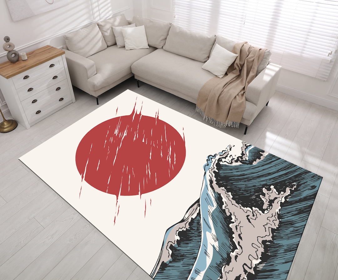 Japanese Cat Rug,japanese House Rug, Japan Design Rug, Fantastic Rugs ...