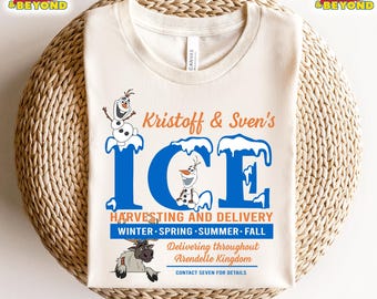 Disney Frozen Kristoff & Sven's Eisernte und Lieferung Shirt, Arendelle Kingdom Tee, BTW Magic Kingdom Disneyland Familienurlaub Geschenk