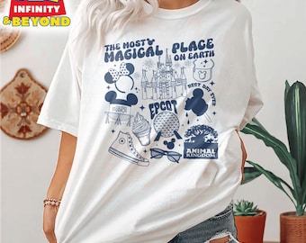 The Most Magical Place On Earth Shirt, Disney World Shirts, Disney Vacation T-Shirt, Disneyland Shirt, Disney Trip Shirt,Comfort Color Shirt