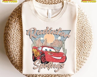 Shirt Radiator Springs, bijpassende shirt Disney Cars, T-shirt Tow Mater, T-shirt Lightning McQueen, shirt voor peuter Pixar Car, T-shirt Disneyland Cars Trip