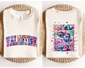 Disney Lilo And Stitch Movie Valentine’s Day T-Shirt, Disney Love Day Shirt, Disney Stitch Happy Valentine's Day T-Shirt, Stitch Couple Tee