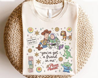 Disney Toy Story Friendship T-Shirt, You've Got A Friend In Me T-Shirt, Toy Story Quote Shirt, Cute Disney Vacation Matching Shirt For Fans
