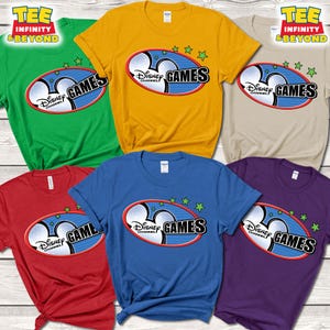 Retro Disney Channel Games Logo Classic Squad Matching Shirt, Disney Mickey Gaming Tee, Channel Games Team Shirt, Disneyland Family Gift