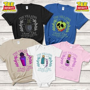 Disney Villains Family Shirt, Bad Witches Poison Apple Matching T-shirt, Maleficent Evil Queen Ursula Cruella Tee, Disneyland Vacation Tees