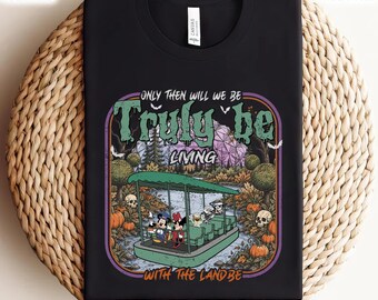 Living With The Land Shirt, Mickey and Friends Halloween Tee, Epcot Spooky Season Graphic, Disney Parks Vacation Unisex Shirt Gift