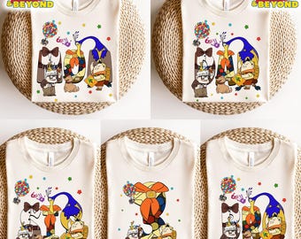Custom Name Pixar Up Matching Shirts, Disney Family Birthday Shirts, Up Birthday Shirt, Custom Name Age Child Carl Russell Shirts