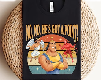 Camiseta retro con frases de Kronk, ángel y diablo, camiseta de los villanos de Disney: Las locuras del emperador, camiseta para el viaje de vacaciones familiares a Disneyland 2026