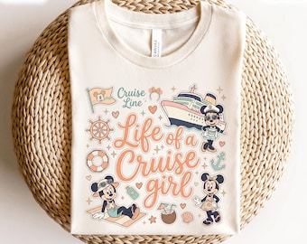 Life Of A Cruise Girl T-Shirt, Disney Minnie Cruise Shirt, Disney Cruise Line Matching Girls Trip Shirt, Disney Family Cruise Vacation Gifts