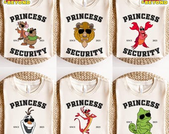 Camiseta de seguridad de princesa, camiseta de princesa de Disneyland, camiseta de viaje familiar, camiseta de vacaciones familiares de Disney