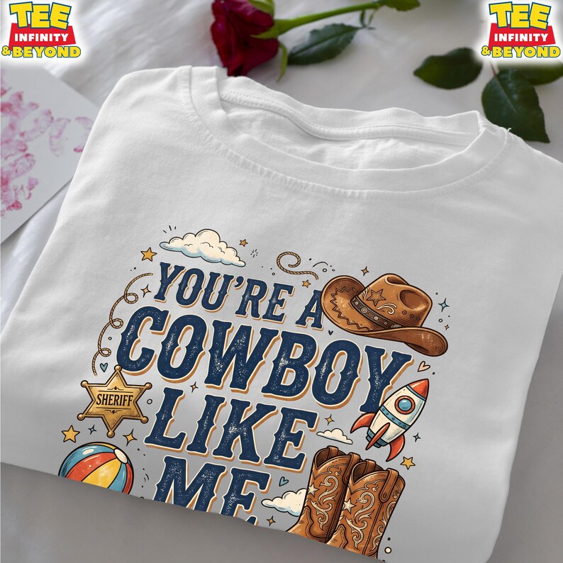 Toy Story You're A Cowboy Like Me Shirt, Toy Story 5 Shirt, Disney Family Vacation Trip Tee, Disney Pixar Fest Shirt, Western Music Fan Gift image 8