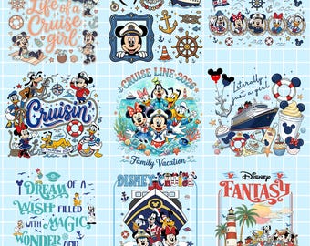 Bundle Cruise Png, Family Cruise Squad Png, Mouse And Friends Summer Cruise Png, Vacay Mode Png, Magical Kingdom Png, Family Trip 2026 Png