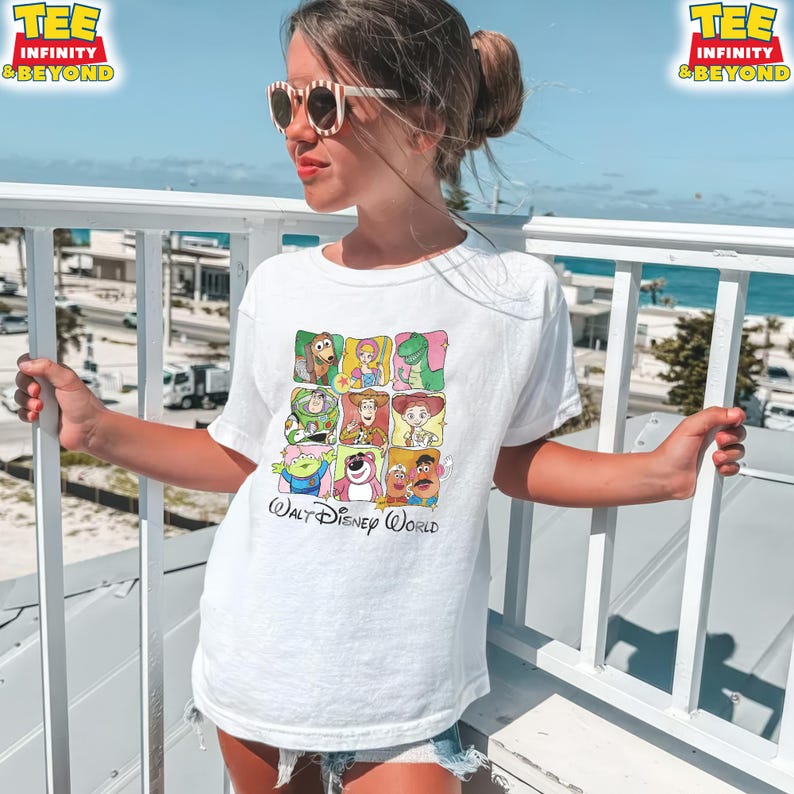 Camiseta de Toy Story de Walt Disney World, camiseta de los personajes de Toy Story, camiseta a juego para vacaciones en Disney, regalos de la película Toy Story de Pixar de Disney World imagen 3