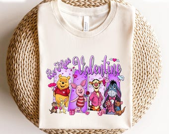 Disney Winnie The Pooh Be Mine Valentine Shirt, Cute Pooh Bear Love Day Tee, Valentine’s Day Couple Matching Tee, Disney Trip Valentine Tee