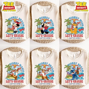 Benutzerdefinierte Name Disney Cruise T-Shirt, Disney Wunsch Let's Cruise T-Shirt, benutzerdefinierte Disney Cruise Familie passende Shirt, Disney Cruise Group Tee