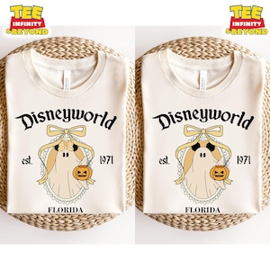 Disneyworld Est 1971 Halloween Sweatshirt, Mickey Minnie Ghost Sweatshirt, Disneyworld Florida Halloween Shirt, Mickey Halloween Shirt