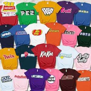Vintage Candy Brand T-Shirt, Cute Sweet Tooth Graphic Tee, Funny Candy Shirt For Sweet Lover, Gift For Candy Lover