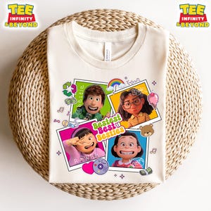 Camiseta "Melhores Amigas para Sempre" da Pixar Turning Red, Camiseta "Melhores Amigas para Sempre" da Disney Turning Red, Abby Mei Lee Miriam Priya, Viagem com Amigos para o Magic Kingdom